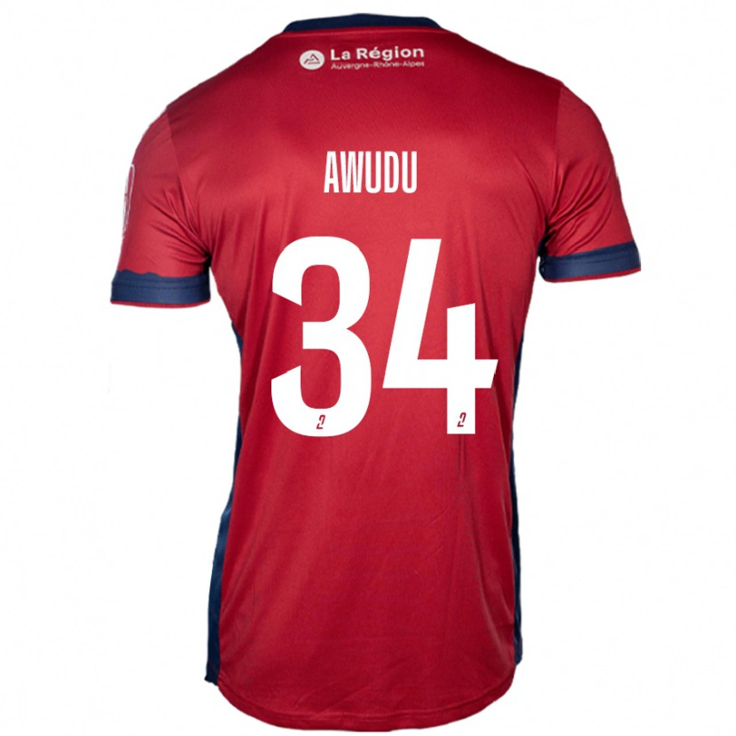 Danxen Kinder Sumaila Awudu #34 Hellburgunderrot Heimtrikot Trikot 2024/25 T-Shirt Schweiz