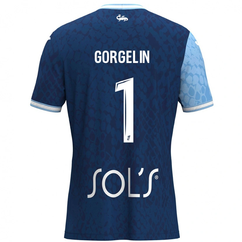 Danxen Kinder Mathieu Gorgelin #1 Himmelblau Dunkelblau Heimtrikot Trikot 2024/25 T-Shirt Schweiz