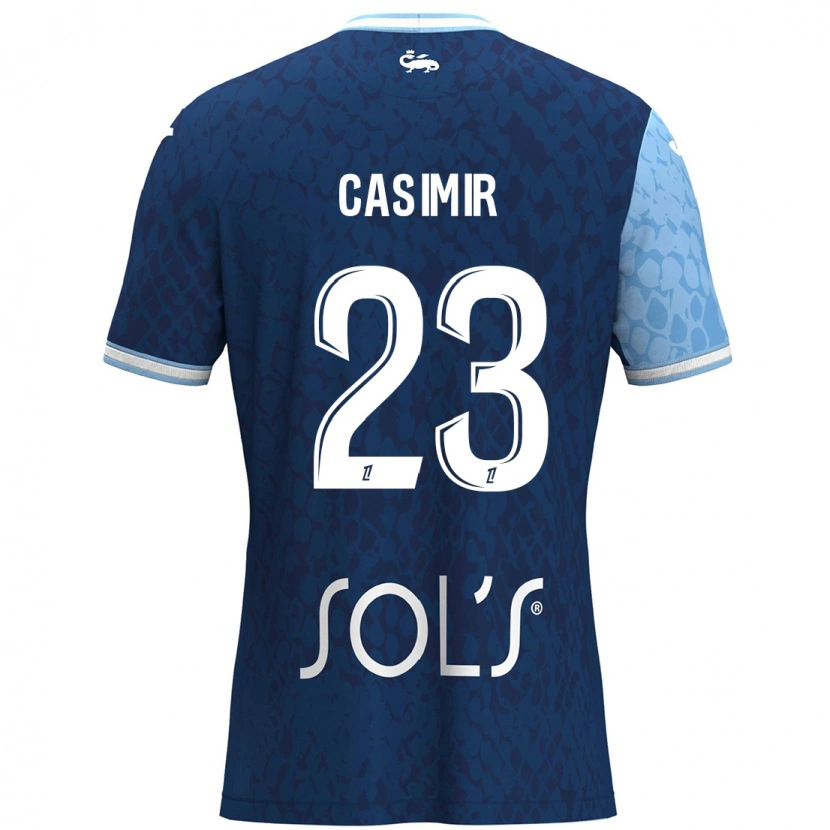 Danxen Kinder Josué Casimir #23 Himmelblau Dunkelblau Heimtrikot Trikot 2024/25 T-Shirt Schweiz