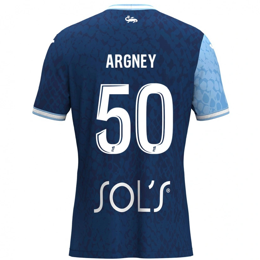 Danxen Kinder Paul Argney #50 Himmelblau Dunkelblau Heimtrikot Trikot 2024/25 T-Shirt Schweiz