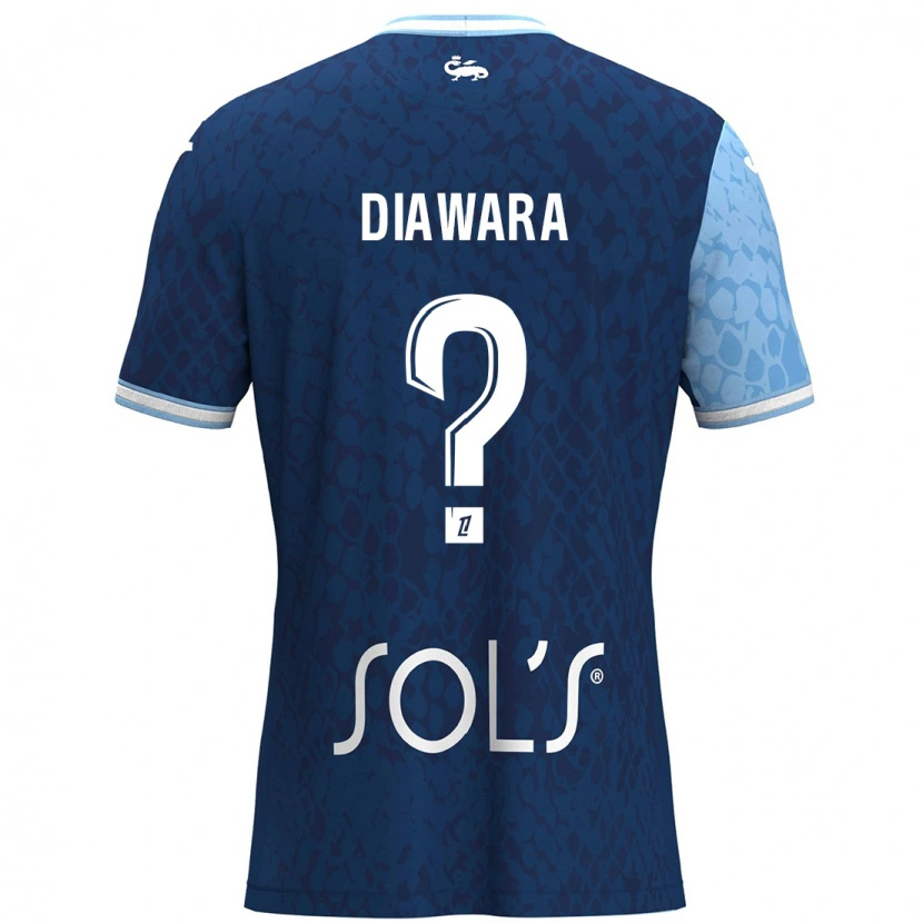 Danxen Kinder Djimin Diawara #0 Himmelblau Dunkelblau Heimtrikot Trikot 2024/25 T-Shirt Schweiz