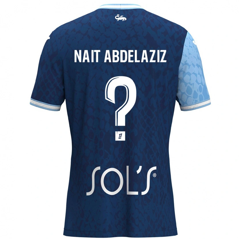 Danxen Kinder Elias Naït Abdelaziz #0 Himmelblau Dunkelblau Heimtrikot Trikot 2024/25 T-Shirt Schweiz