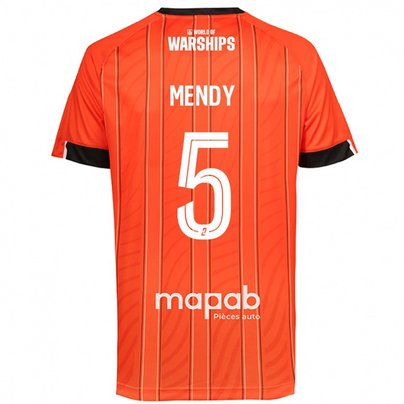 Danxen Kinder Benjamin Mendy #5 Orange Heimtrikot Trikot 2024/25 T-Shirt Schweiz