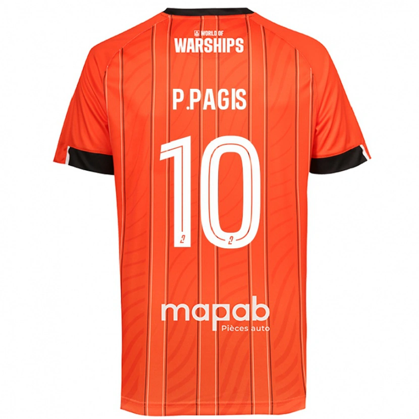 Danxen Kinder Pablo Pagis #10 Orange Heimtrikot Trikot 2024/25 T-Shirt Schweiz