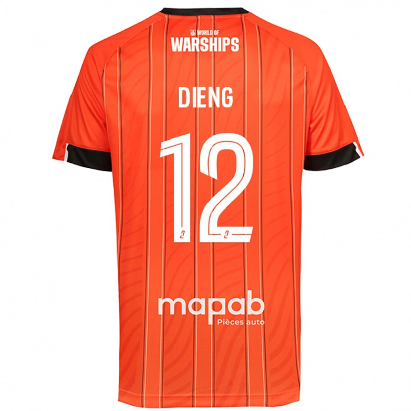 Danxen Kinder Bamba Dieng #12 Orange Heimtrikot Trikot 2024/25 T-Shirt Schweiz