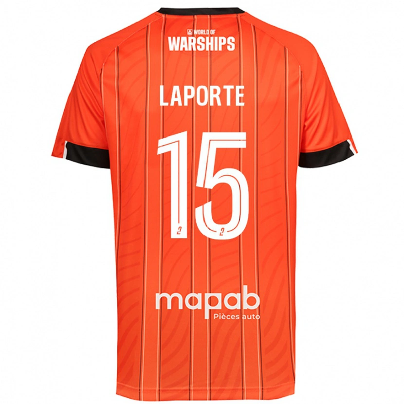 Danxen Kinder Julien Laporte #15 Orange Heimtrikot Trikot 2024/25 T-Shirt Schweiz