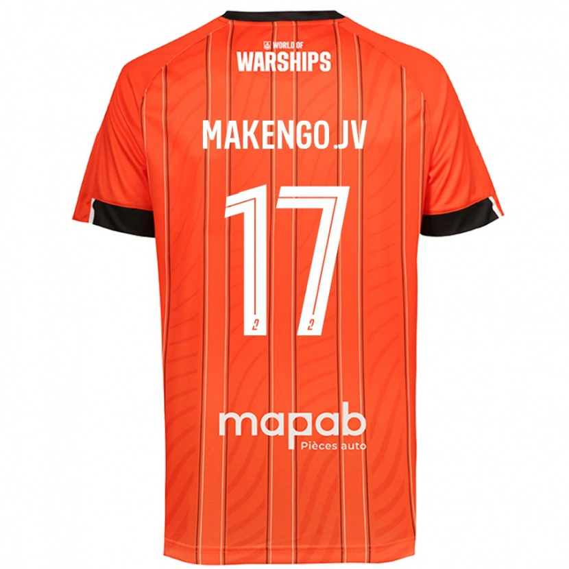 Danxen Kinder Jean-Victor Makengo #17 Orange Heimtrikot Trikot 2024/25 T-Shirt Schweiz