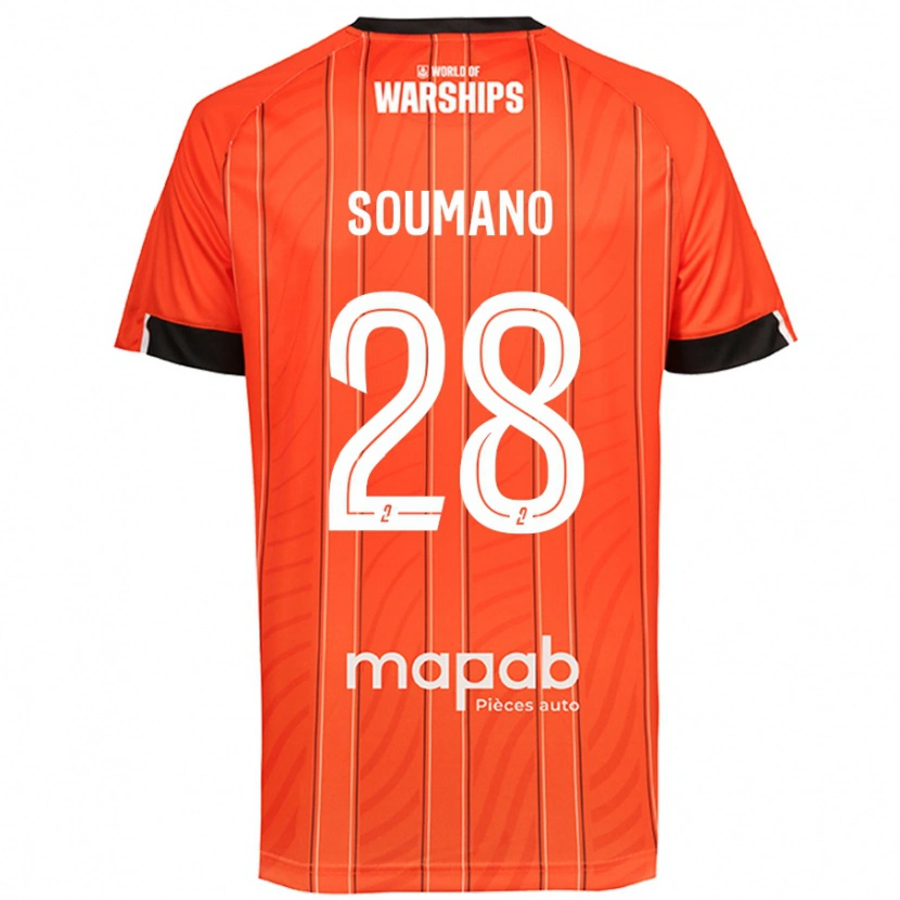 Danxen Kinder Sambou Soumano #28 Orange Heimtrikot Trikot 2024/25 T-Shirt Schweiz