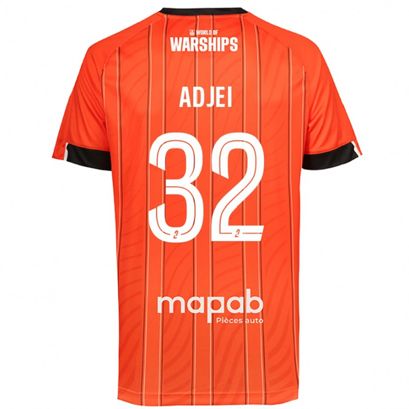 Danxen Kinder Nathaniel Adjei #32 Orange Heimtrikot Trikot 2024/25 T-Shirt Schweiz