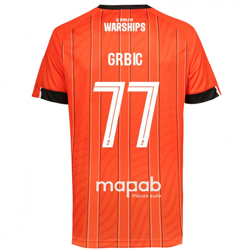 Danxen Kinder Adrian Grbic #77 Orange Heimtrikot Trikot 2024/25 T-Shirt Schweiz