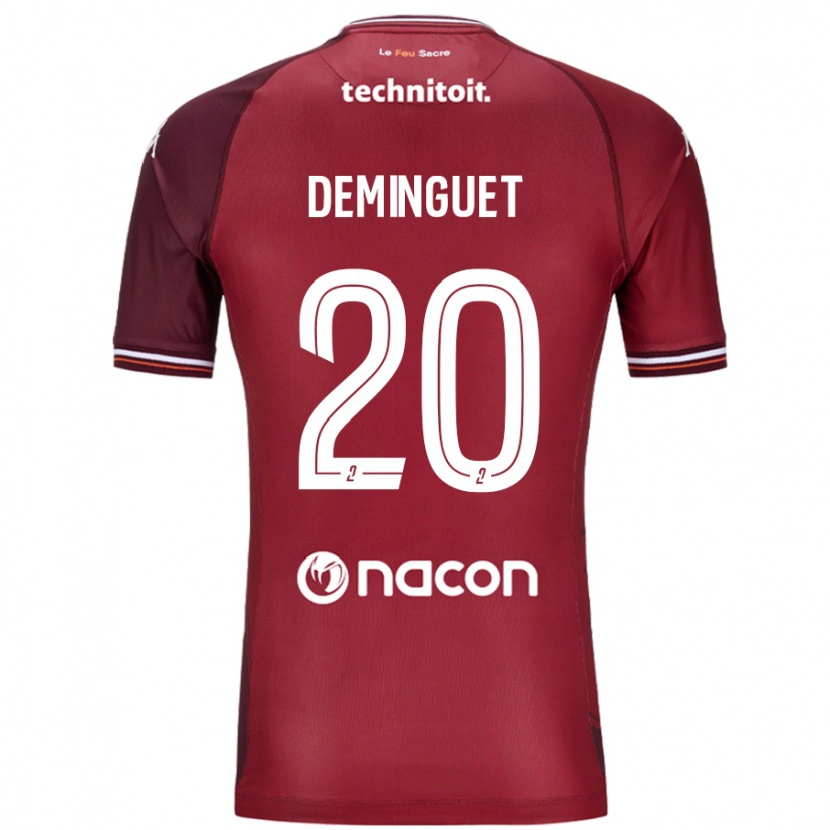 Danxen Kinder Jessy Deminguet #20 Rot Granata Heimtrikot Trikot 2024/25 T-Shirt Schweiz