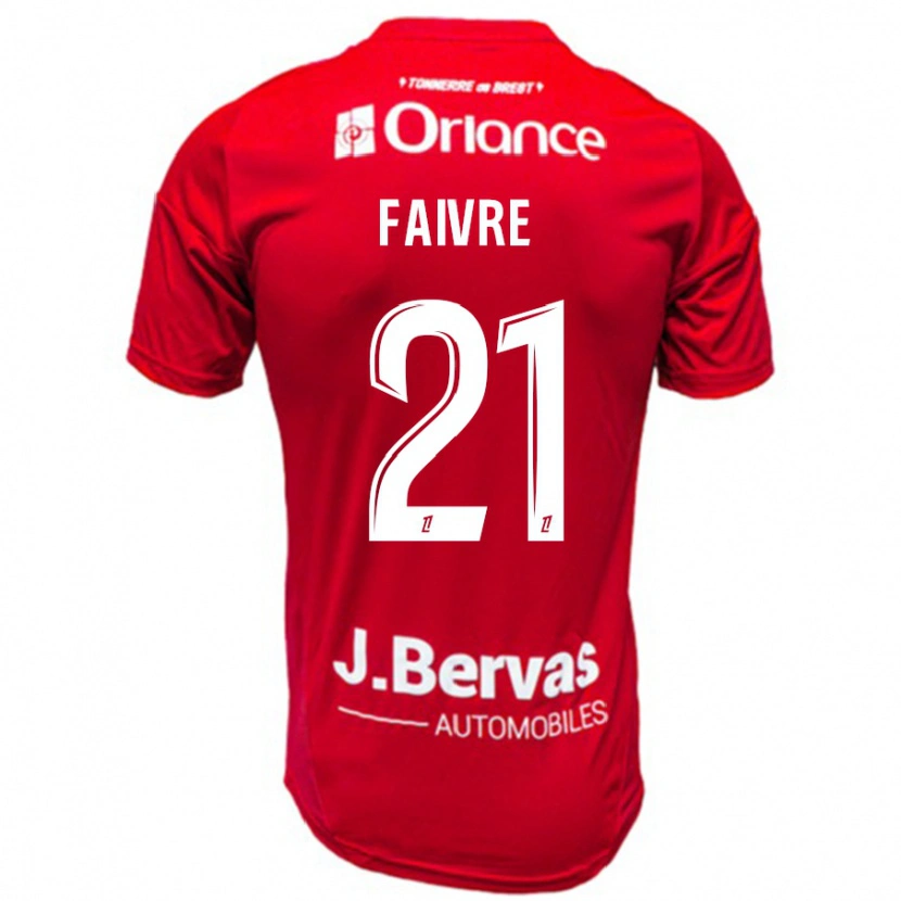 Danxen Kinder Romain Faivre #21 Rot Weiß Heimtrikot Trikot 2024/25 T-Shirt Schweiz