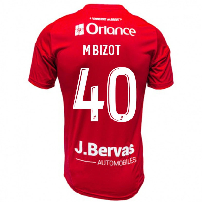 Danxen Kinder Marco Bizot #40 Rot Weiß Heimtrikot Trikot 2024/25 T-Shirt Schweiz