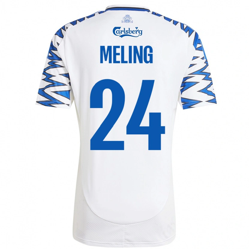 Danxen Kinder Birger Meling #24 Weiß Himmelblau Heimtrikot Trikot 2024/25 T-Shirt Schweiz