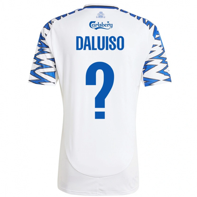 Danxen Kinder Christoffer Daluiso #0 Weiß Himmelblau Heimtrikot Trikot 2024/25 T-Shirt Schweiz