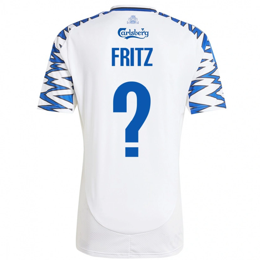 Danxen Kinder Gustav Fritz #0 Weiß Himmelblau Heimtrikot Trikot 2024/25 T-Shirt Schweiz