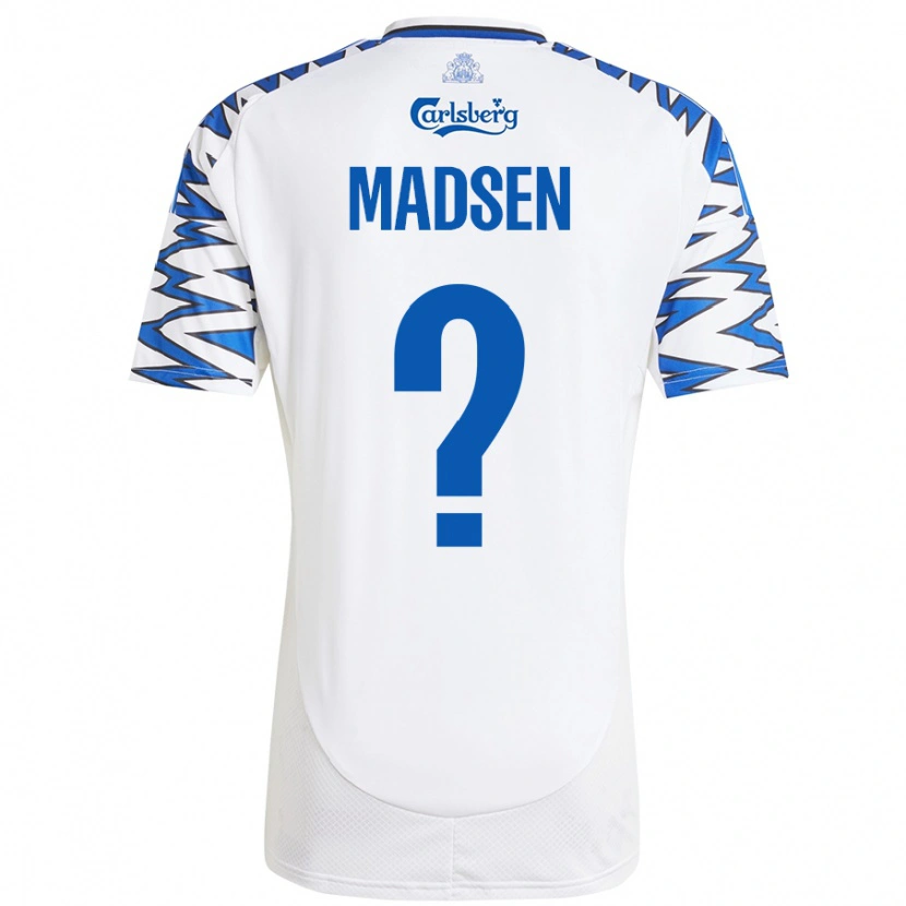 Danxen Kinder Noah Madsen #0 Weiß Himmelblau Heimtrikot Trikot 2024/25 T-Shirt Schweiz