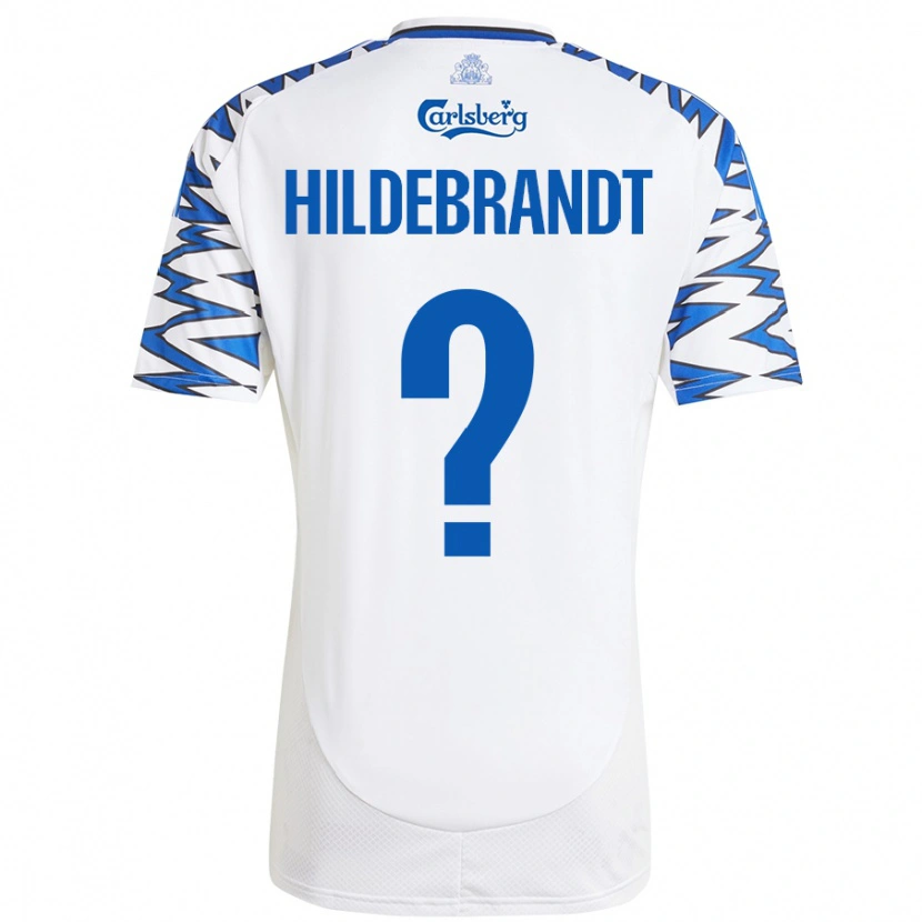 Danxen Kinder Sylvester Hildebrandt #0 Weiß Himmelblau Heimtrikot Trikot 2024/25 T-Shirt Schweiz