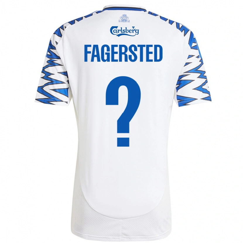 Danxen Kinder Johan Fagersted #0 Weiß Himmelblau Heimtrikot Trikot 2024/25 T-Shirt Schweiz