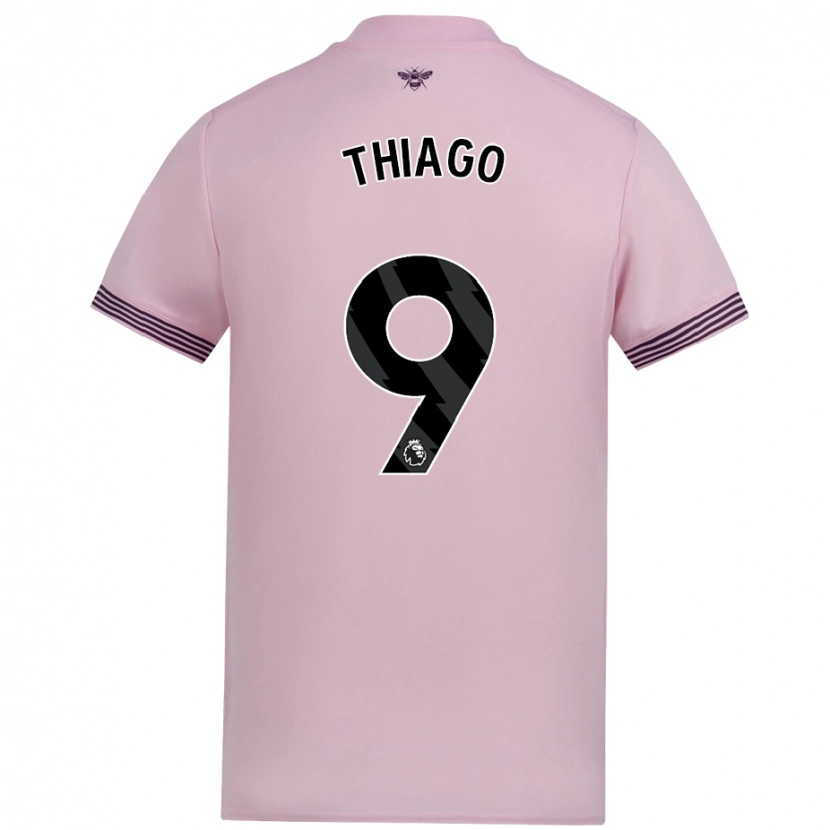 Danxen Kinder Igor Thiago #9 Rosa Auswärtstrikot Trikot 2024/25 T-Shirt Schweiz