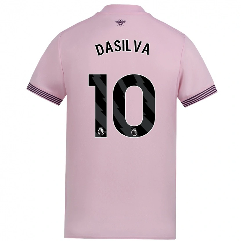 Danxen Kinder Josh Dasilva #10 Rosa Auswärtstrikot Trikot 2024/25 T-Shirt Schweiz