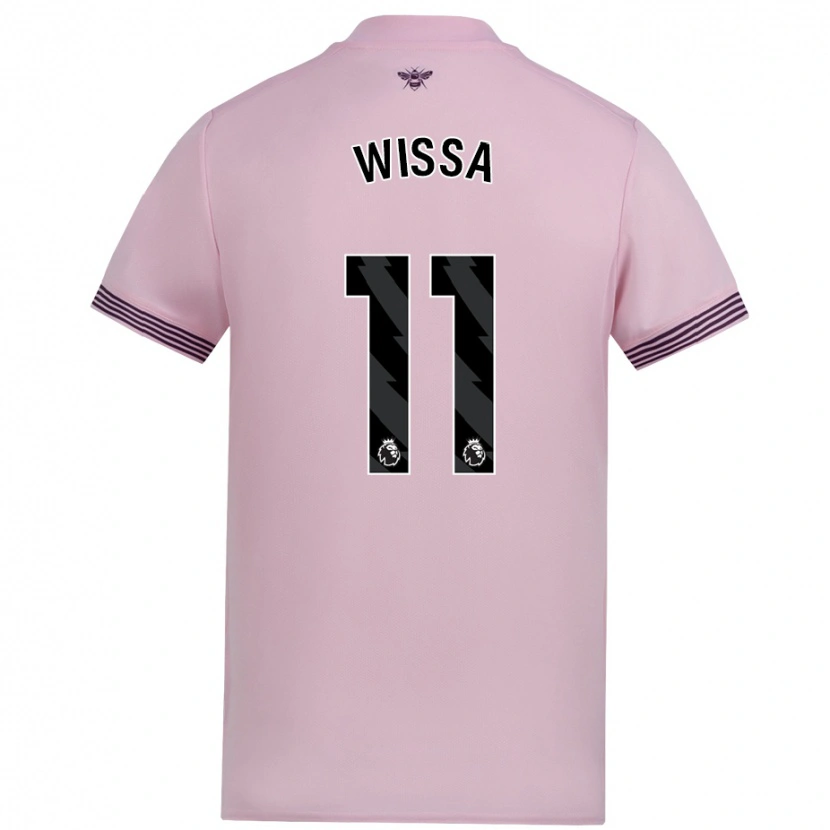 Danxen Kinder Yoane Wissa #11 Rosa Auswärtstrikot Trikot 2024/25 T-Shirt Schweiz