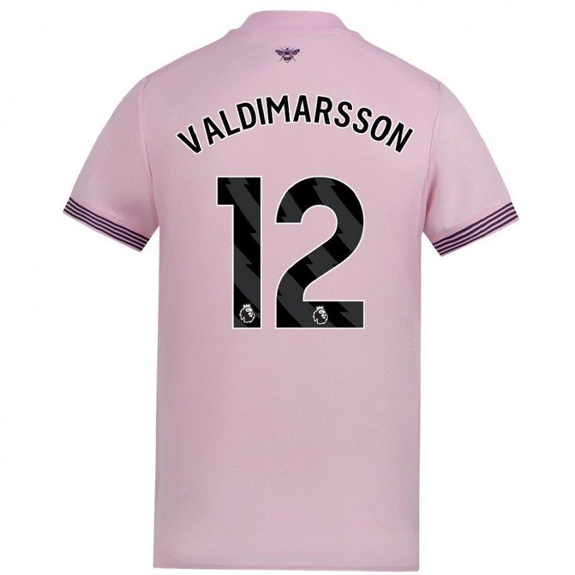 Danxen Kinder Hákon Rafn Valdimarsson #12 Rosa Auswärtstrikot Trikot 2024/25 T-Shirt Schweiz