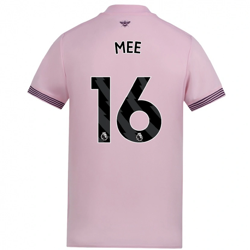 Danxen Kinder Ben Mee #16 Rosa Auswärtstrikot Trikot 2024/25 T-Shirt Schweiz