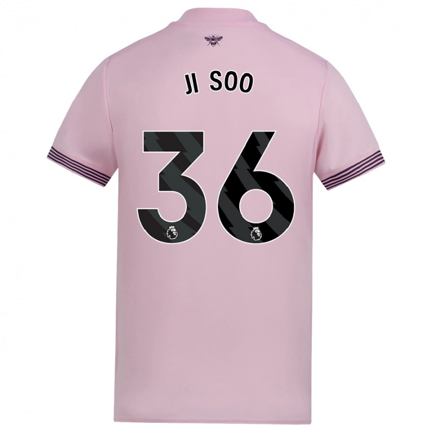 Danxen Kinder Ji-Soo Kim #36 Rosa Auswärtstrikot Trikot 2024/25 T-Shirt Schweiz