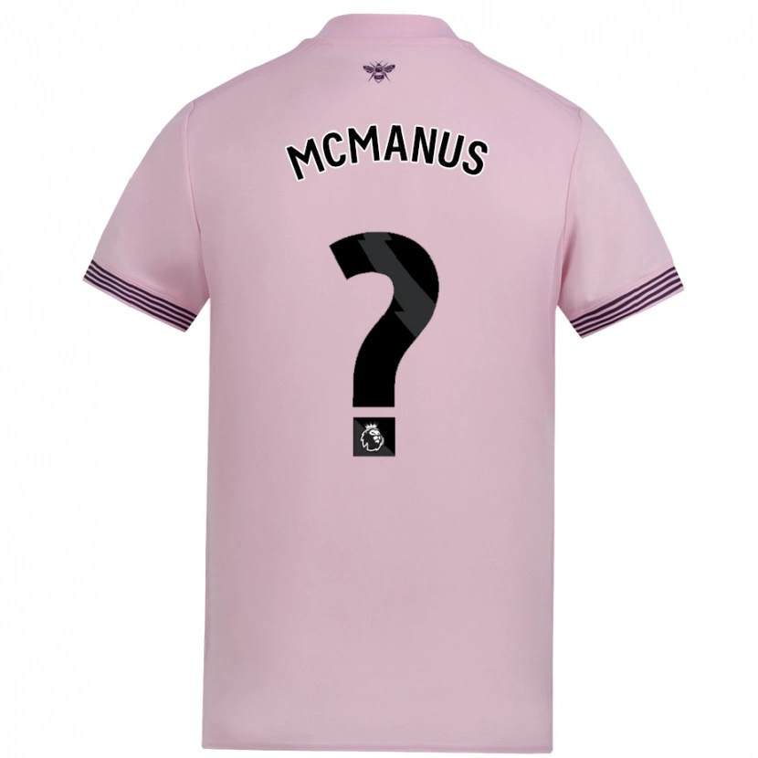 Danxen Kinder Conor Mcmanus #0 Rosa Auswärtstrikot Trikot 2024/25 T-Shirt Schweiz