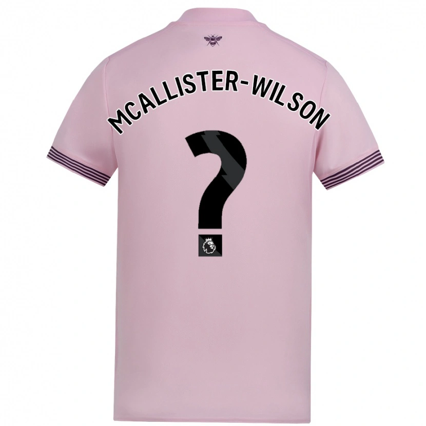 Danxen Kinder Zack Mcallister-Wilson #0 Rosa Auswärtstrikot Trikot 2024/25 T-Shirt Schweiz