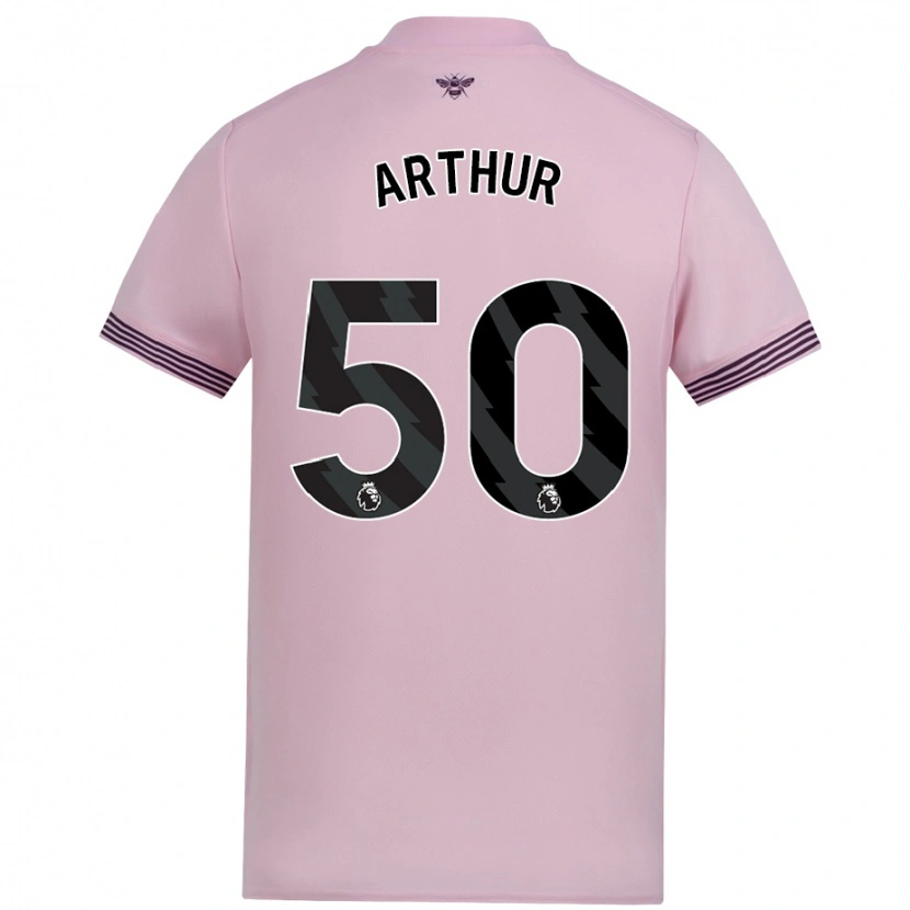 Danxen Kinder Benjamin Arthur #50 Rosa Auswärtstrikot Trikot 2024/25 T-Shirt Schweiz