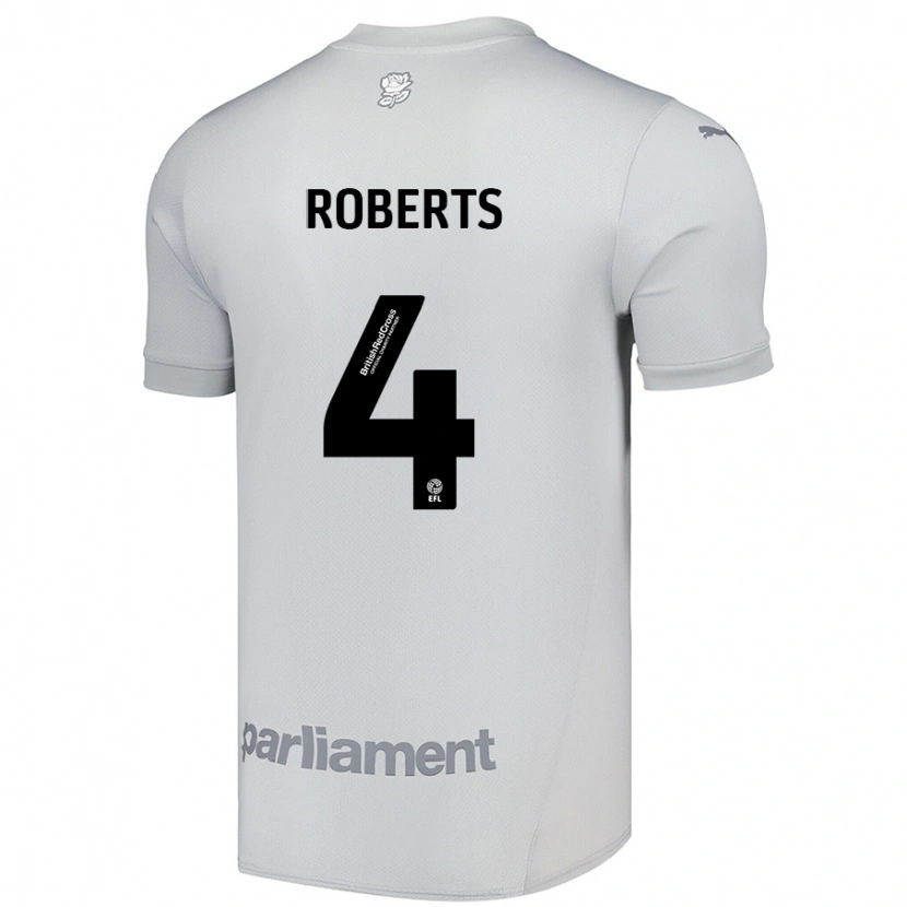 Danxen Kinder Marc Roberts #4 Silbergrau Auswärtstrikot Trikot 2024/25 T-Shirt Schweiz