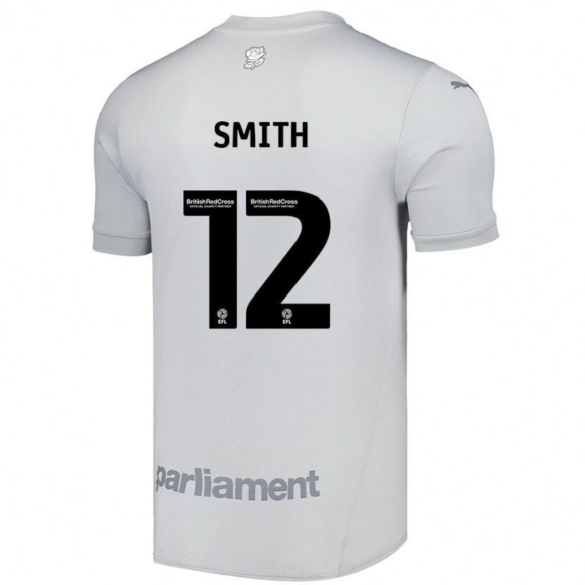 Danxen Kinder Jackson Smith #12 Silbergrau Auswärtstrikot Trikot 2024/25 T-Shirt Schweiz