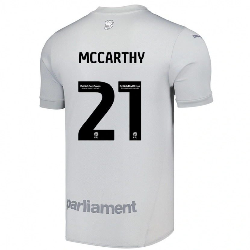 Danxen Kinder Conor Mccarthy #21 Silbergrau Auswärtstrikot Trikot 2024/25 T-Shirt Schweiz