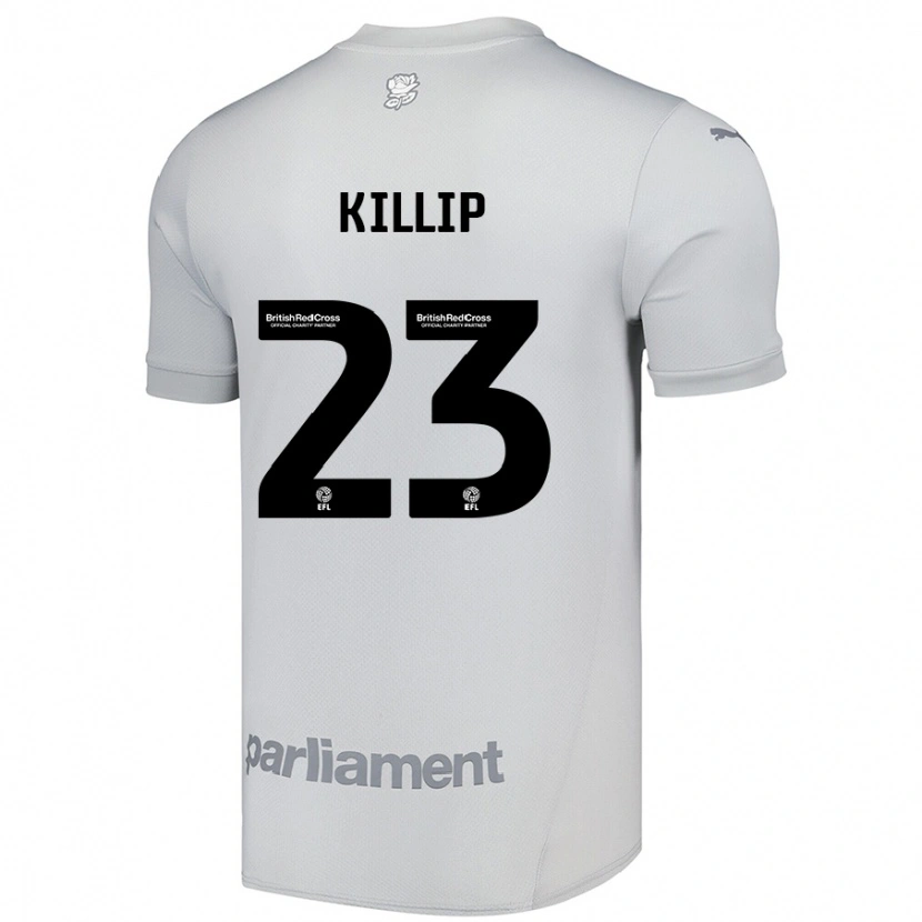 Danxen Kinder Ben Killip #23 Silbergrau Auswärtstrikot Trikot 2024/25 T-Shirt Schweiz