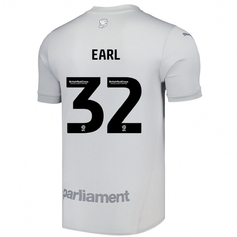 Danxen Kinder Josh Earl #32 Silbergrau Auswärtstrikot Trikot 2024/25 T-Shirt Schweiz