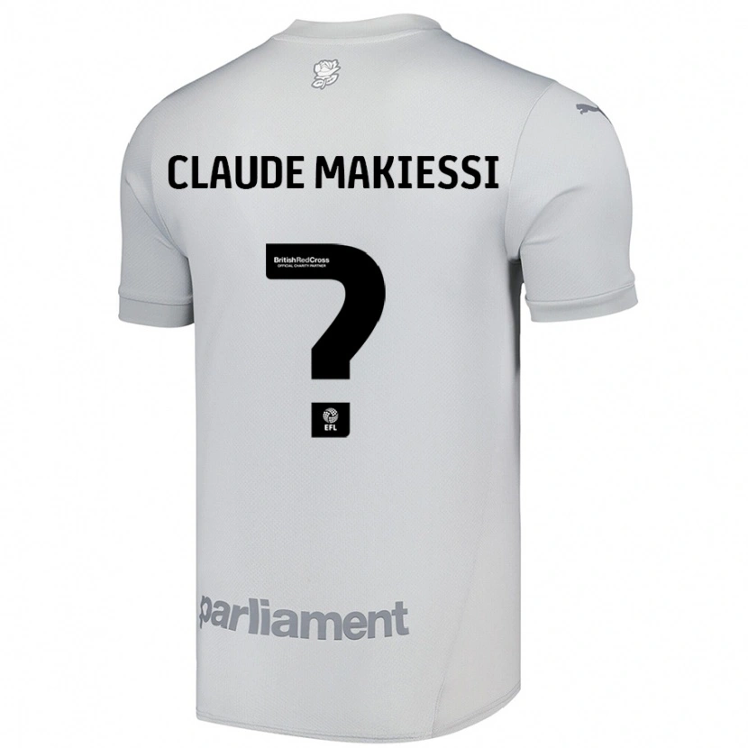 Danxen Kinder Jean Claude Makiessi #0 Silbergrau Auswärtstrikot Trikot 2024/25 T-Shirt Schweiz