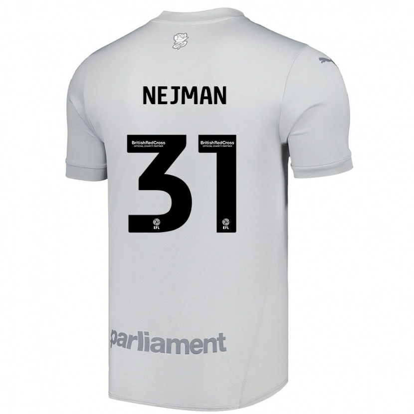 Danxen Kinder Harrison Nejman #31 Silbergrau Auswärtstrikot Trikot 2024/25 T-Shirt Schweiz