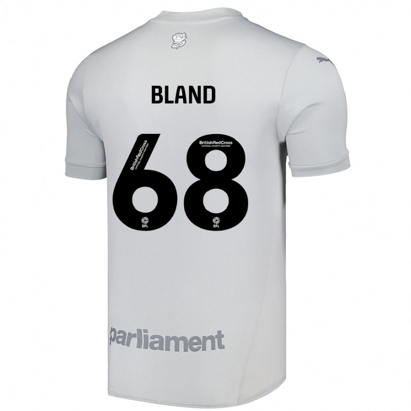 Danxen Kinder Jonathan Bland #68 Silbergrau Auswärtstrikot Trikot 2024/25 T-Shirt Schweiz