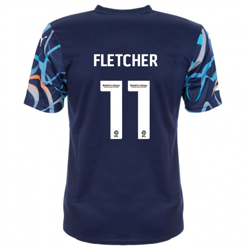 Danxen Kinder Ashley Fletcher #11 Marineblau Auswärtstrikot Trikot 2024/25 T-Shirt Schweiz