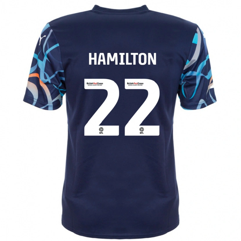 Danxen Kinder Cj Hamilton #22 Marineblau Auswärtstrikot Trikot 2024/25 T-Shirt Schweiz