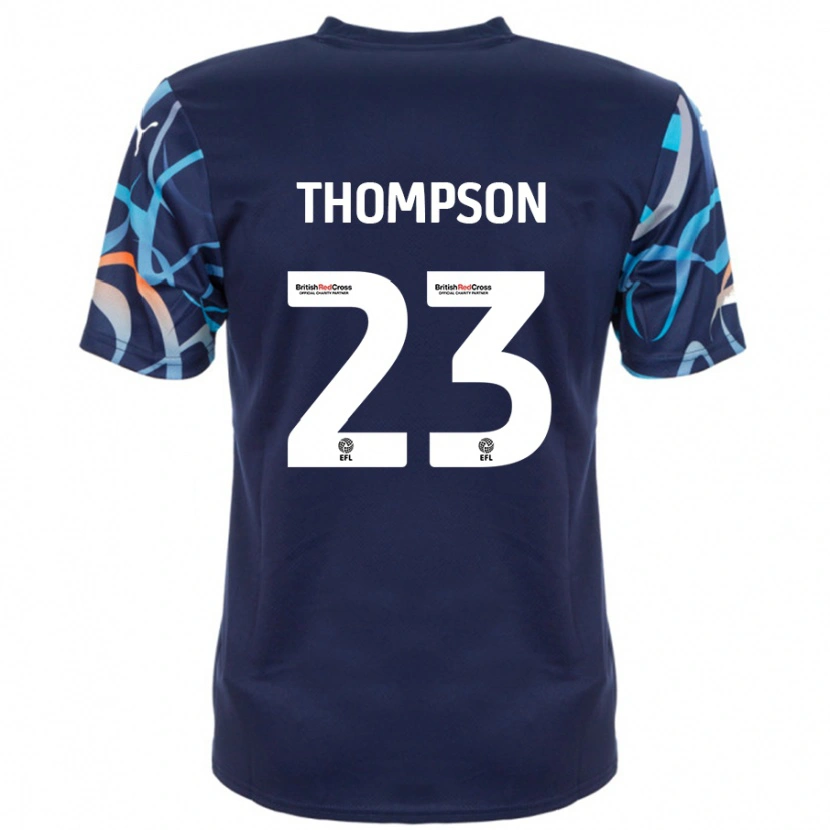 Danxen Kinder Dominic Thompson #23 Marineblau Auswärtstrikot Trikot 2024/25 T-Shirt Schweiz