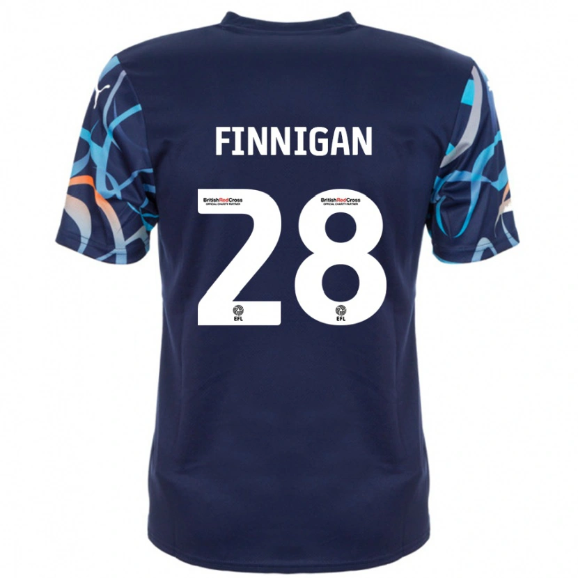 Danxen Kinder Ryan Finnigan #28 Marineblau Auswärtstrikot Trikot 2024/25 T-Shirt Schweiz