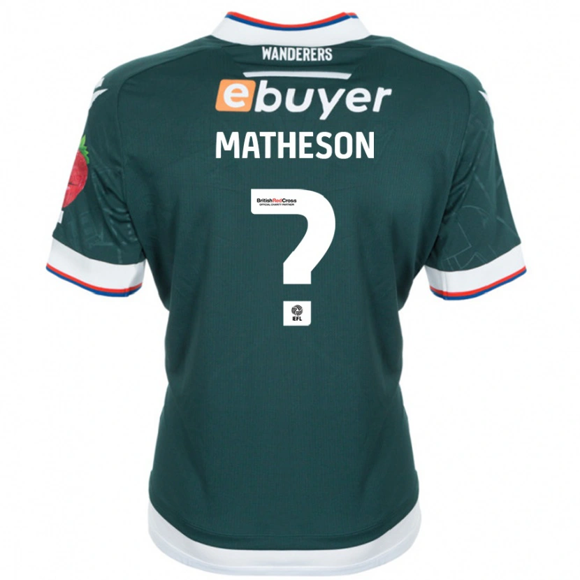 Danxen Kinder Luke Matheson #0 Dunkelgrün Auswärtstrikot Trikot 2024/25 T-Shirt Schweiz