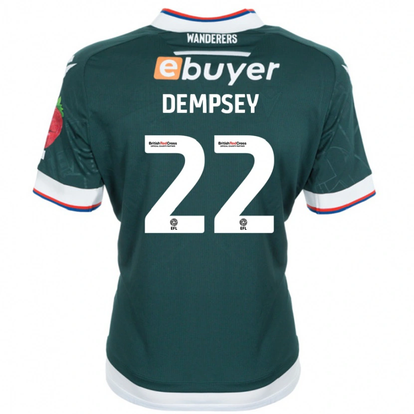 Danxen Kinder Kyle Dempsey #22 Dunkelgrün Auswärtstrikot Trikot 2024/25 T-Shirt Schweiz