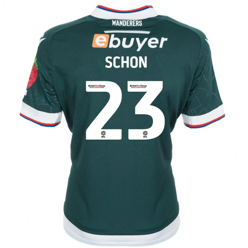 Danxen Kinder Szabolcs Schön #23 Dunkelgrün Auswärtstrikot Trikot 2024/25 T-Shirt Schweiz