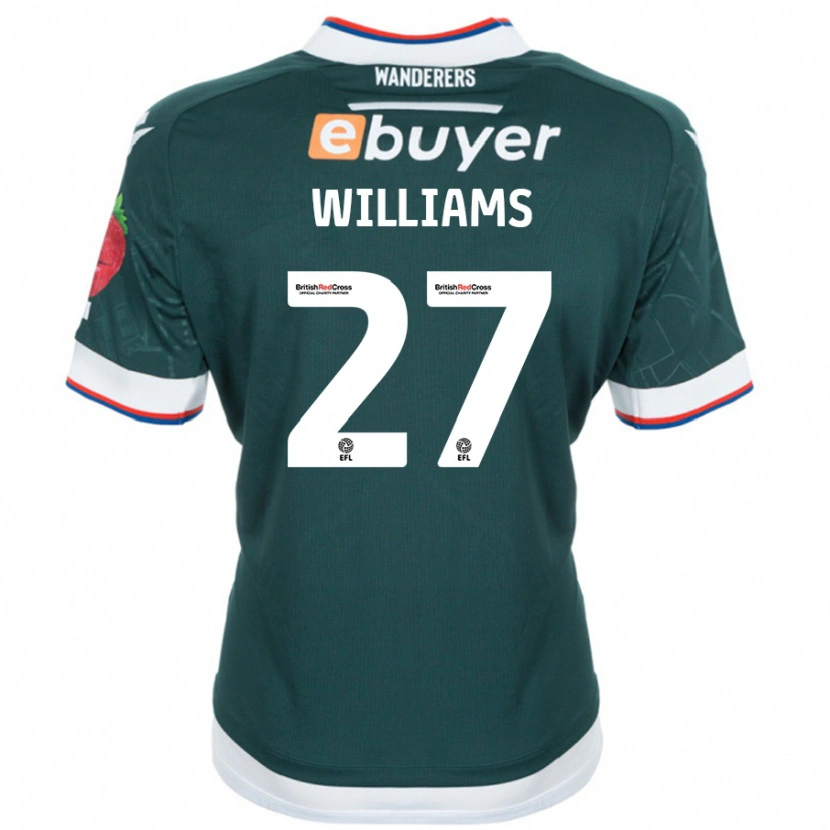 Danxen Kinder Randell Williams #27 Dunkelgrün Auswärtstrikot Trikot 2024/25 T-Shirt Schweiz