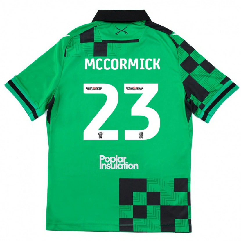 Danxen Kinder Luke Mccormick #23 Grün Schwarz Auswärtstrikot Trikot 2024/25 T-Shirt Schweiz