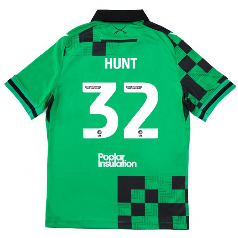 Danxen Kinder Jack Hunt #32 Grün Schwarz Auswärtstrikot Trikot 2024/25 T-Shirt Schweiz